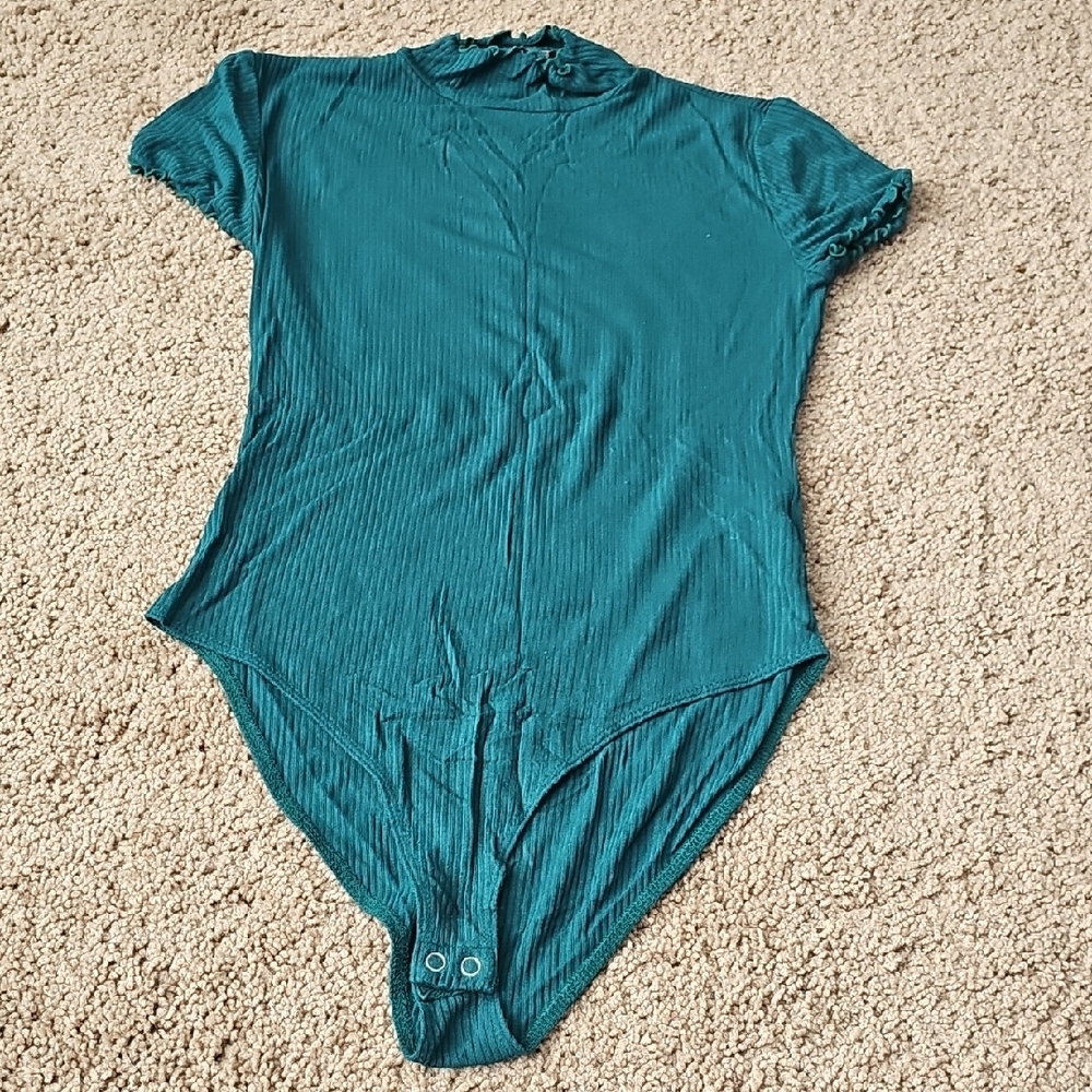 Forever 21 Teal Ribbed Top